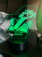 Load image into Gallery viewer, Personalised Formula One Night Light