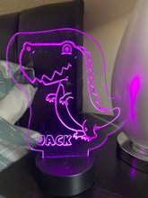 Load image into Gallery viewer, Personalised Dinosaur Night Light