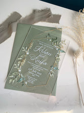 Load image into Gallery viewer, Personalised Acrylic Wedding Invitation - Made in UK