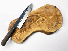 Load image into Gallery viewer, Personalised Olive Wood Cutting Board Worktop Saver Gift First Home