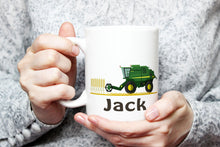 Load image into Gallery viewer, Combine Harvester mug, Farmer mug, Tractors Coffee Cup, Farmer gift, Farming Gifts, Gift for farmer -Tractors
