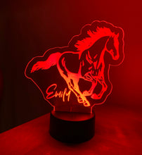 Load image into Gallery viewer, Personalised Colour Changing Horse Night Light