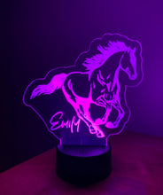 Load image into Gallery viewer, Personalised Colour Changing Horse Night Light