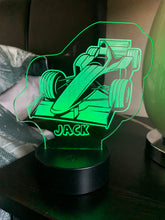 Load image into Gallery viewer, Personalised Formula One Night Light
