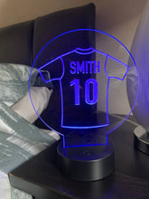 Load image into Gallery viewer, Personalised Football Shirt Night Light
