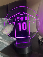 Load image into Gallery viewer, Personalised Football Shirt Night Light
