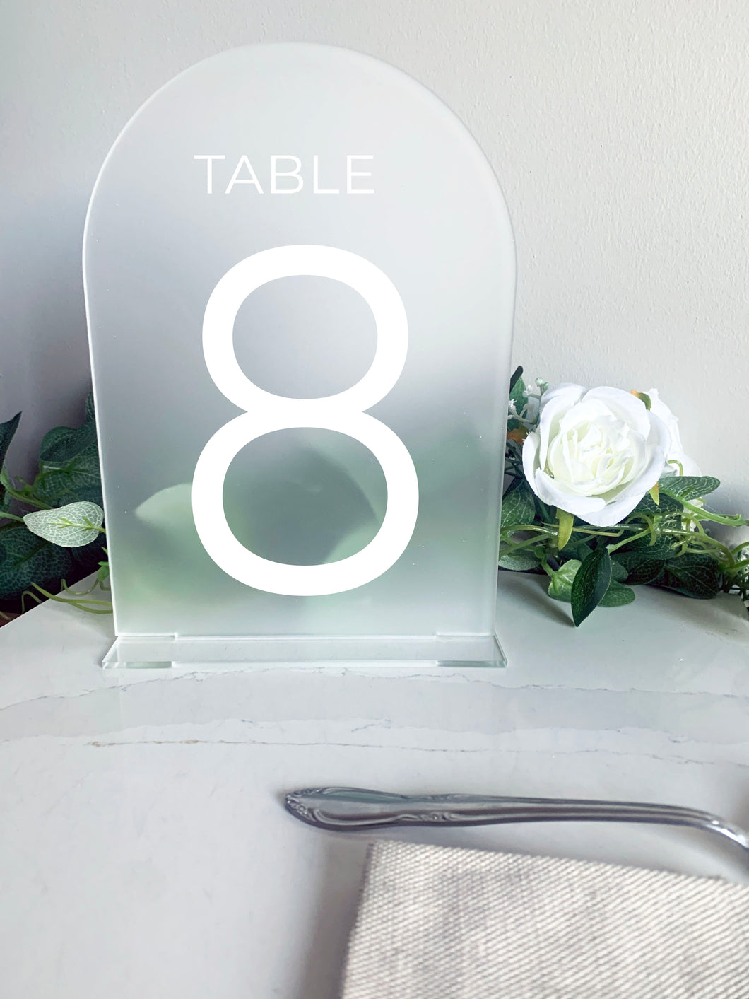 Unique Freestanding Acrylic Table Number Signs for Wedding