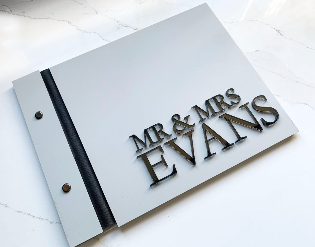 Personalised Luxury Acrylic Guestbook