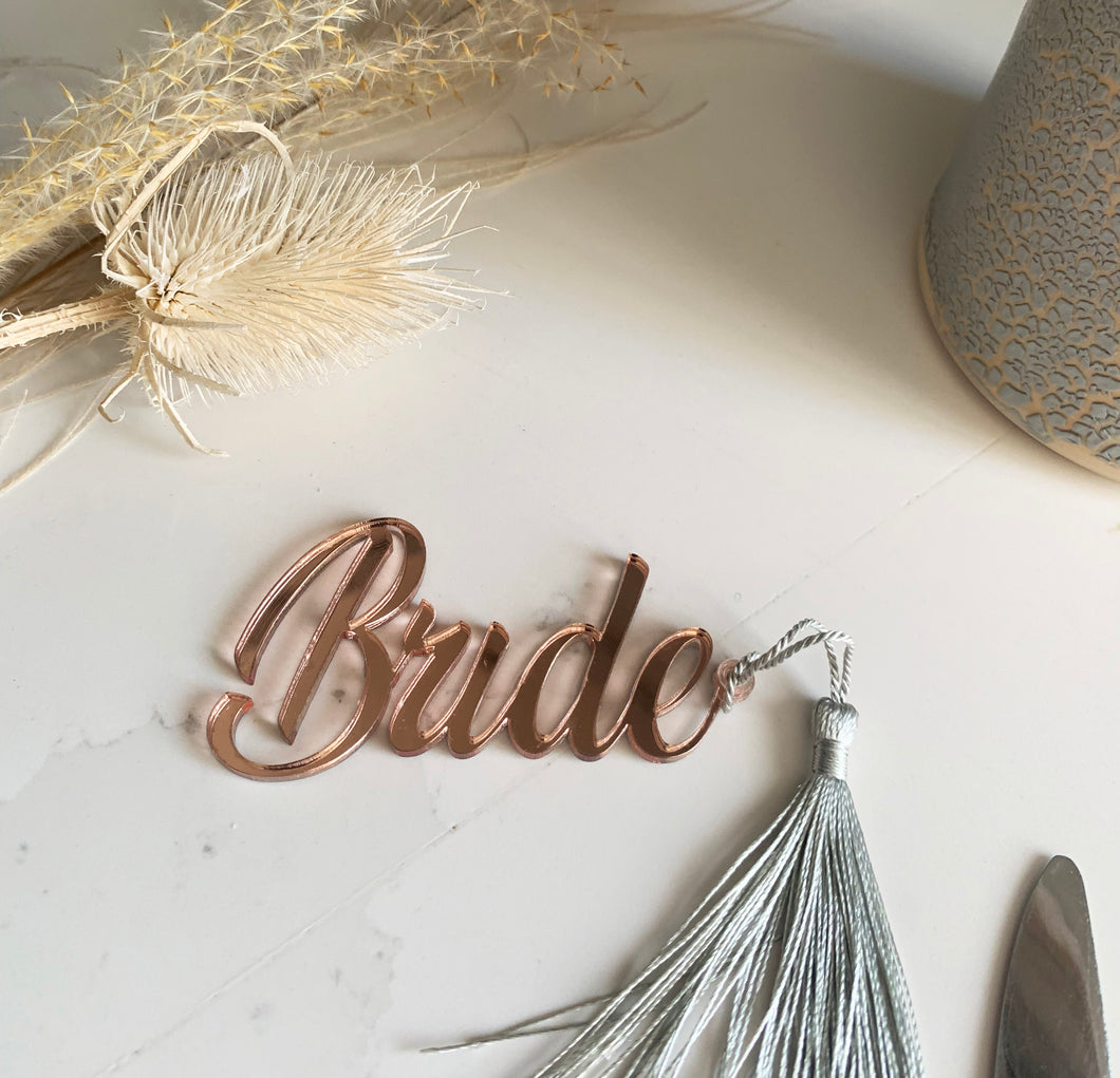 Personalised Acrylic Place Name Cut Letters Style