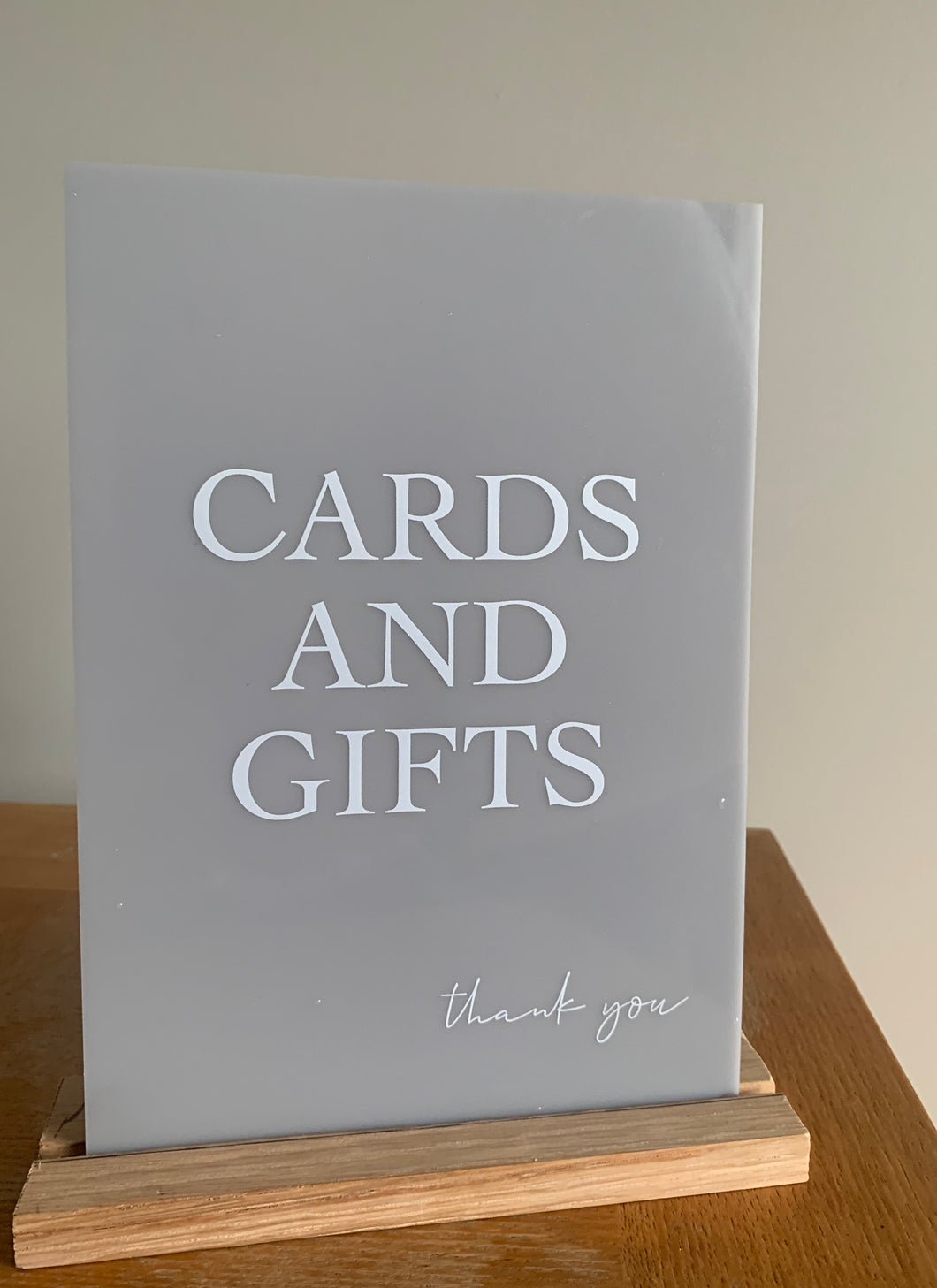 Cards and Gifts Acrylic Wedding Sign