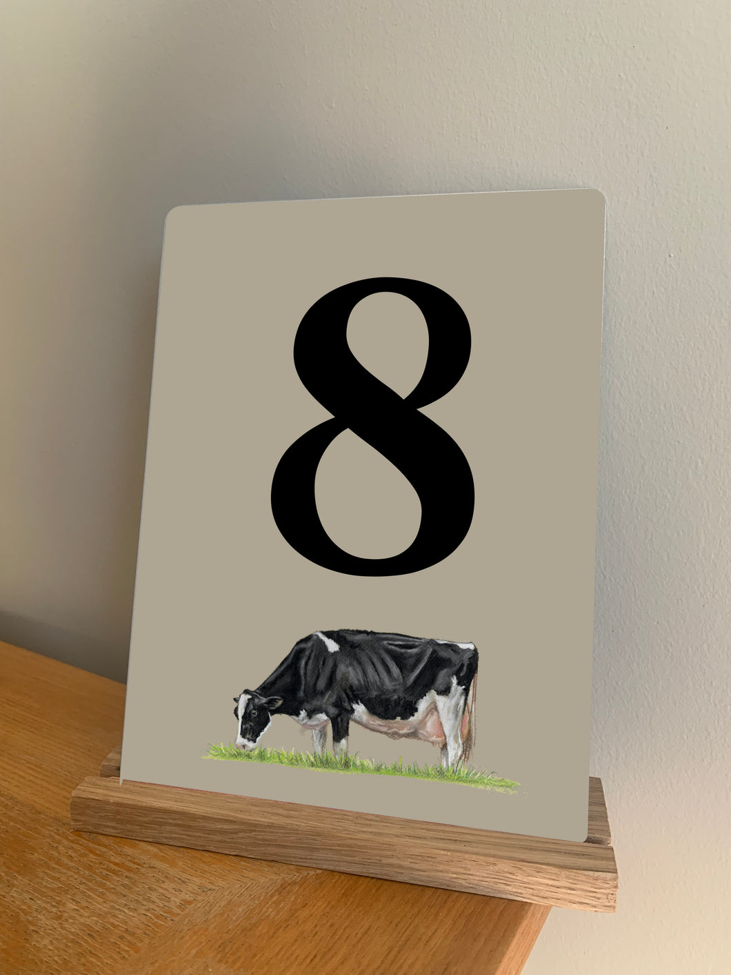 Single Friesian Cow Table Number