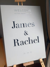 Load image into Gallery viewer, Acrylic Wedding Welcome Sign With 3D Names
