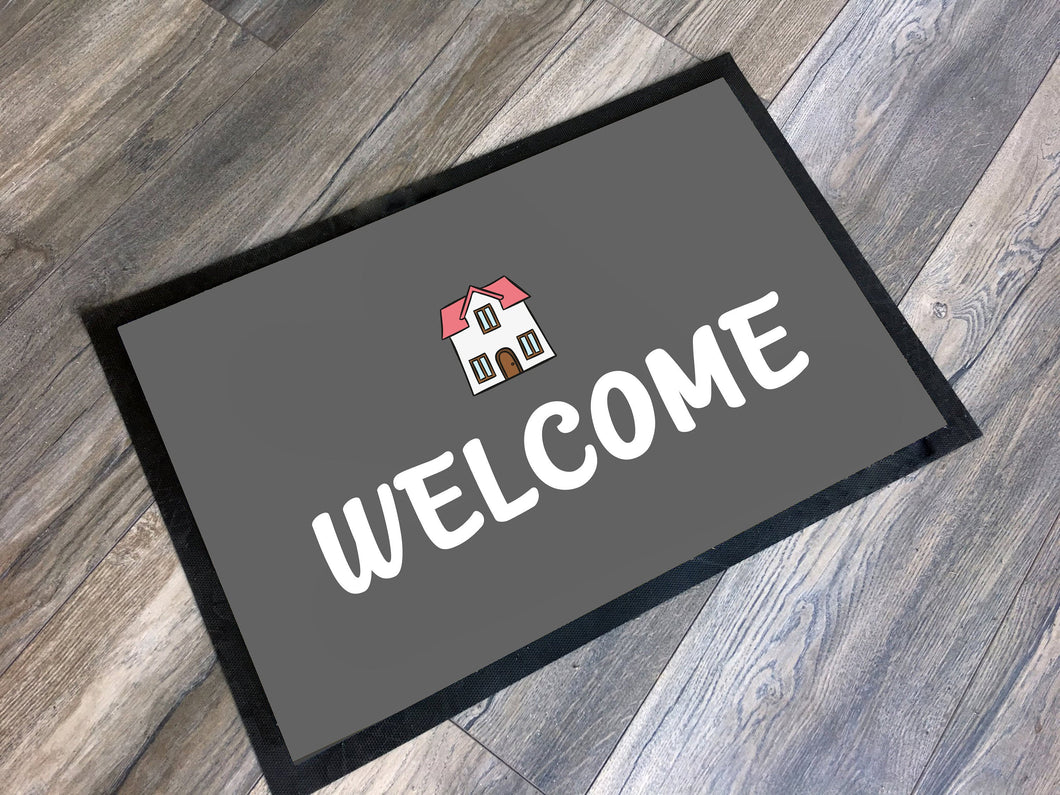 Washable Welcome Doormat  New Home Gift / Realtor Gift / Housewarming Gift / Printed in UK 60cm x 40cm