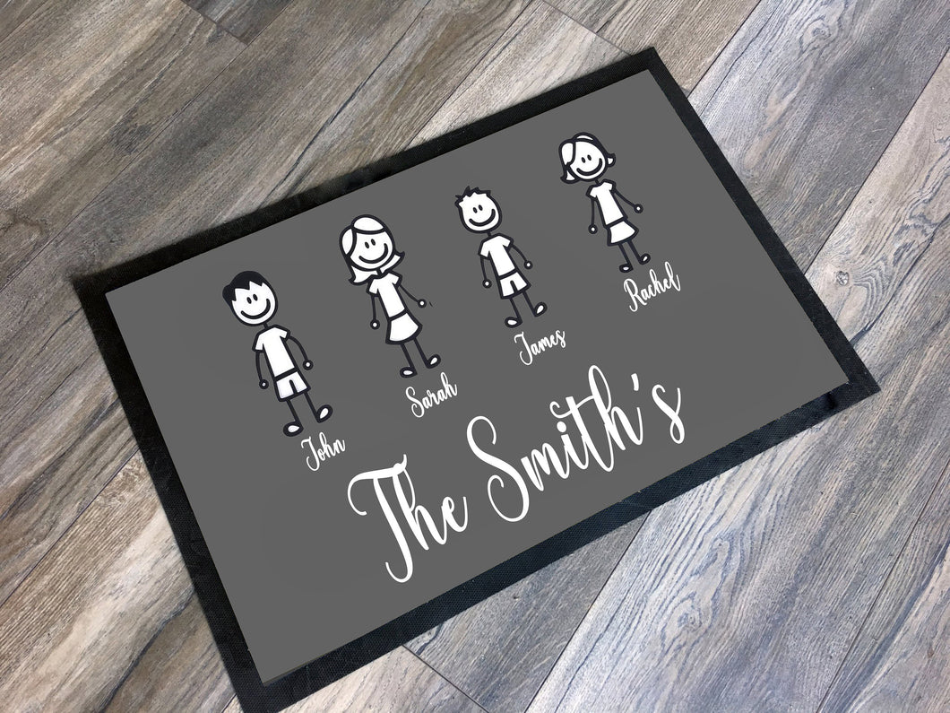 Family Name Doormat / Personalized Family Name Doormat / Custom Family Welcome Mat / New Home Gift / Realtor Gift / Housewarming Gift