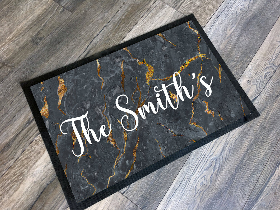 Family Name Doormat British Union Jack / Personalized Name Doormat / Family Welcome Mat / New Home Gift / Realtor Gift / Housewarming Gift