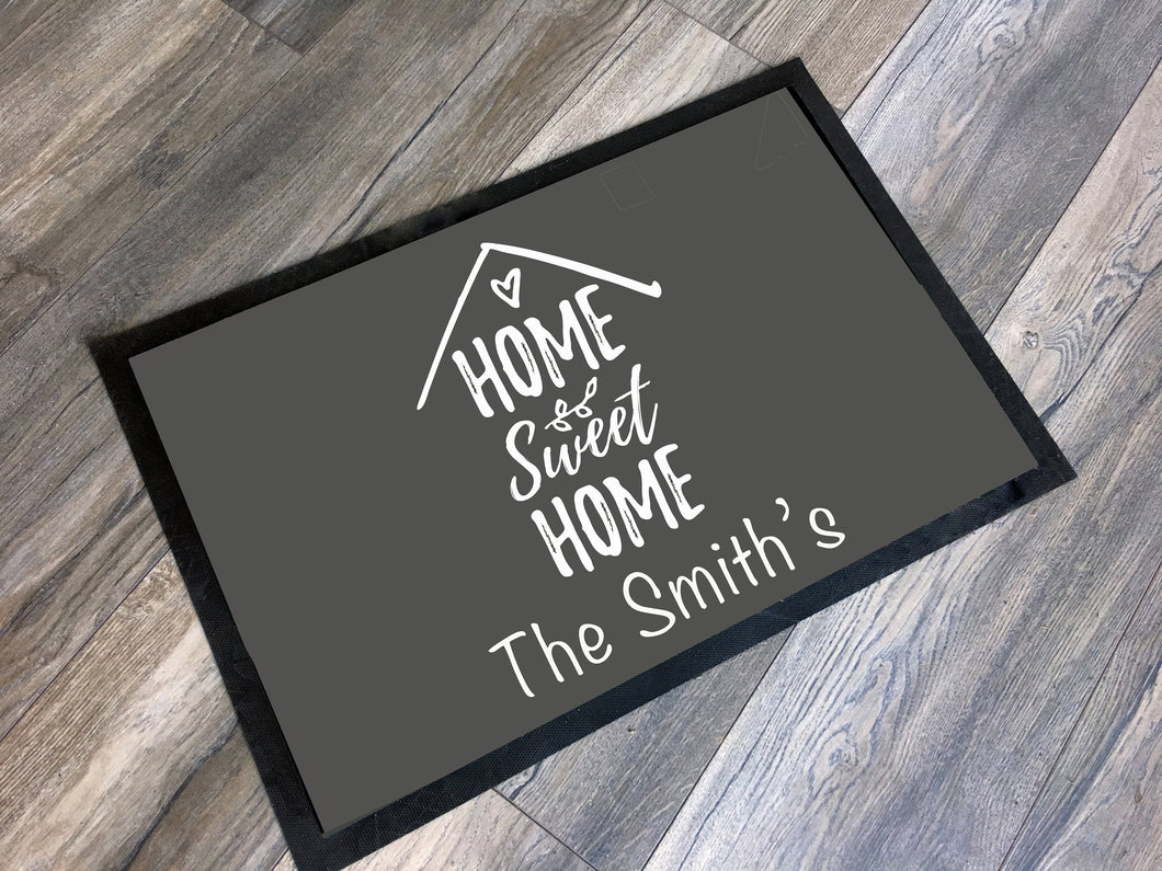 Family Name Doormat / Personalized Family Name Doormat / Custom Family Welcome Mat / New Home Gift / Home Sweet Home / Housewarming Gift