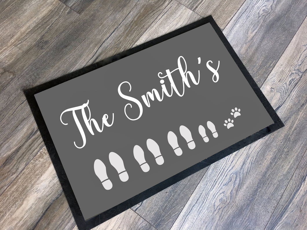 Family Name Doormat / Personalized Family Name Doormat / Custom Family Welcome Mat / New Home Gift / Realtor Gift / Housewarming Gift