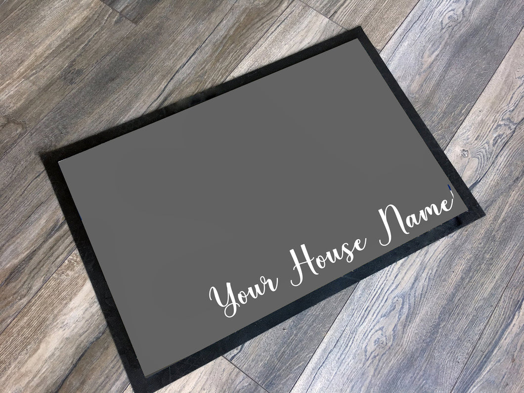 Family Name Doormat Marble Monochrome / Personalized Name Doormat / Family Welcome Mat / New Home Gift / Realtor Gift / Housewarming Gift