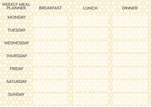 Load image into Gallery viewer, Weekly Metal Meal Planner Individual Day Drywipe Meal Planner Whiteboard With Free Pen Printed in The UK
