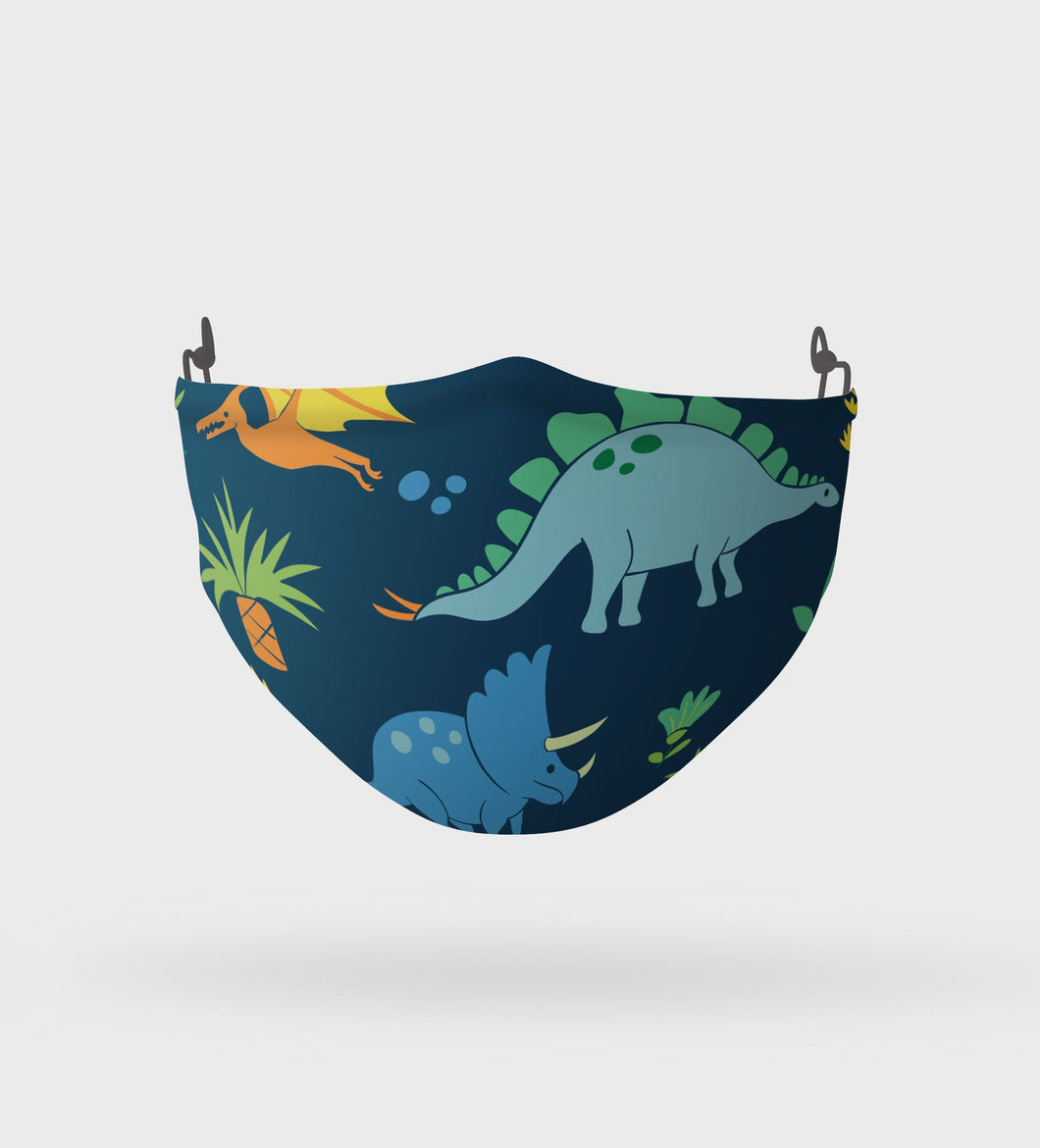 Dinosaur Kids Effect Mask Washable Two Layer Face Mask Protective Mask