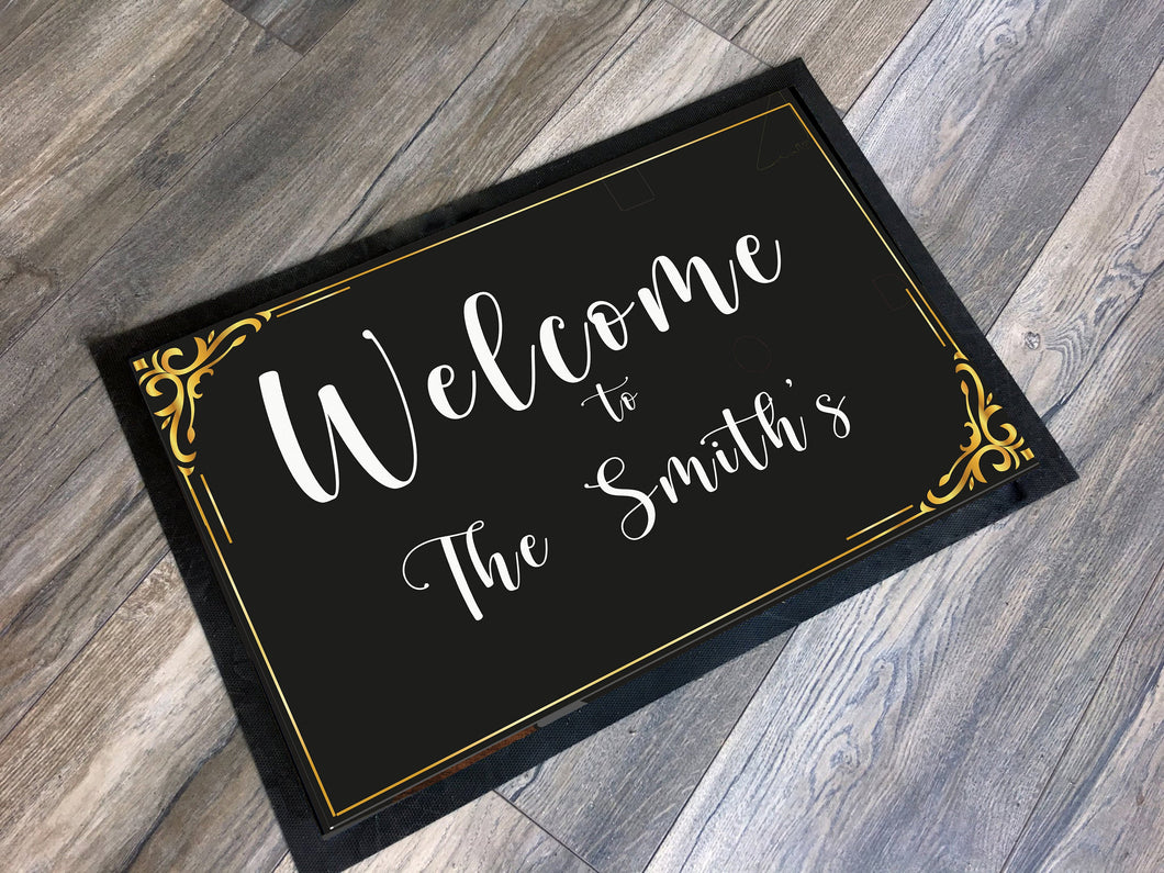 Family Name Doormat / Personalized Family Name Doormat / Custom Family Welcome Mat / New Home Gift / Realtor Gift / Housewarming Gift