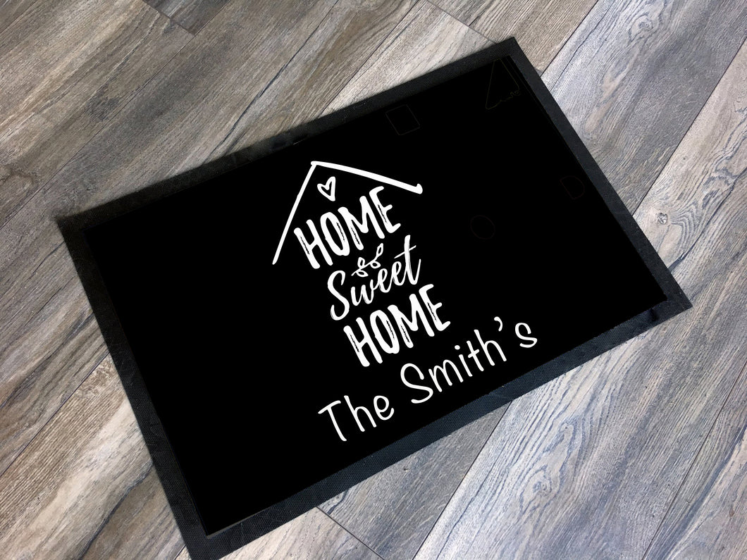 Family Name Doormat / Personalized Family Name Doormat / Custom Family Welcome Mat / New Home Gift / Home Sweet Home / Housewarming Gift