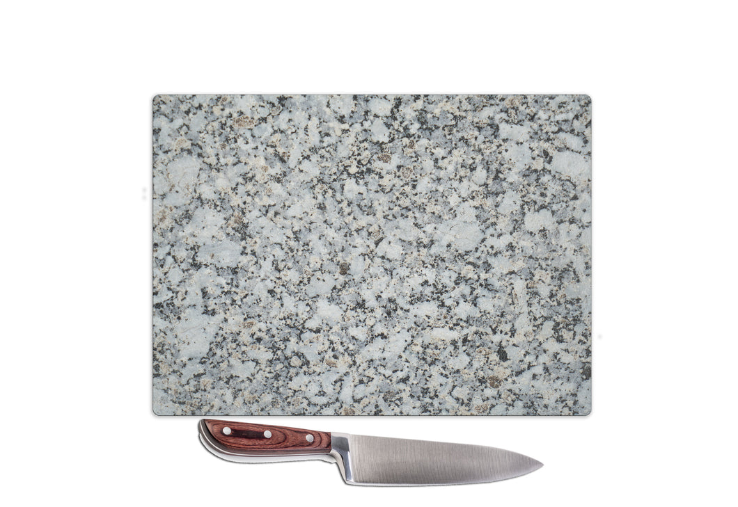 Glass Worktop Saver Chopping Board Granite Pattern Food Cooking Design Printed in The UK