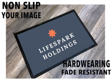 Load image into Gallery viewer, Personalised Custom Doormat / Personalised Logo Doormat /  Work protective mat / Advertising / Housewarming Gift
