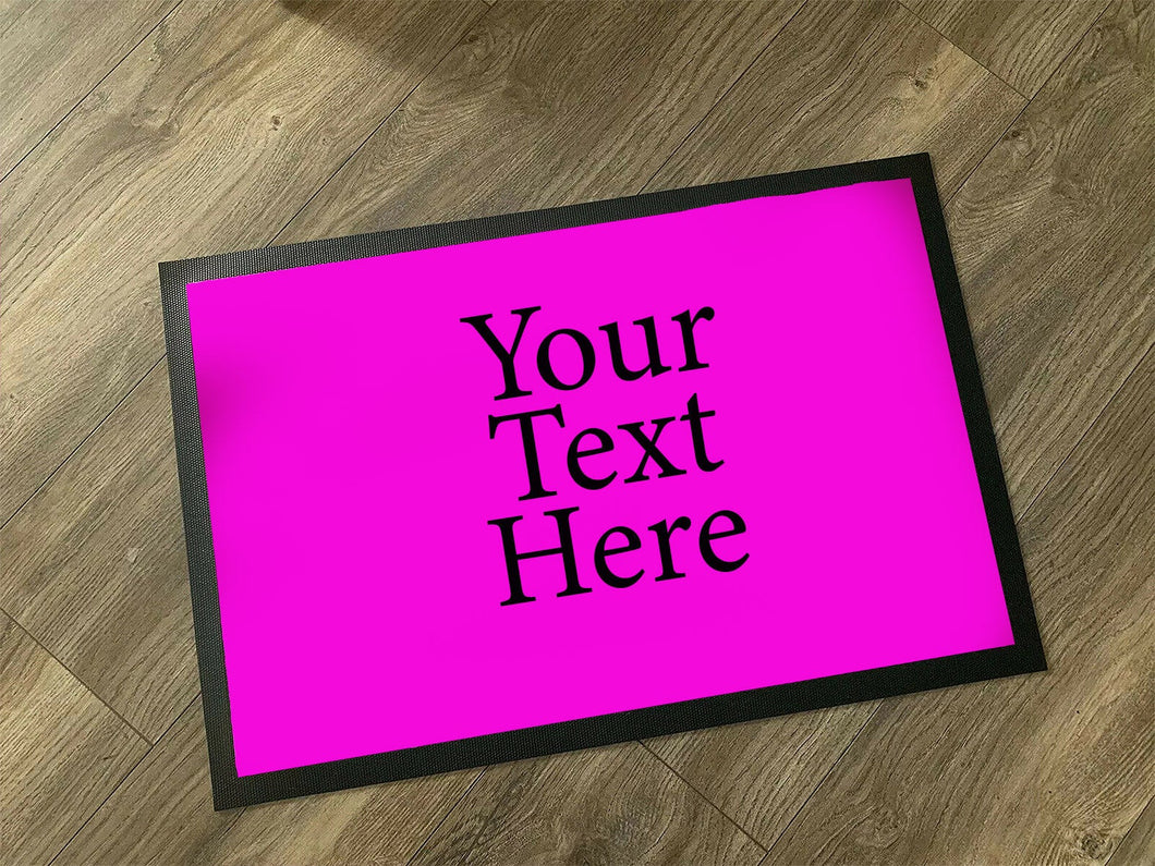 Custom Text or Logo  Name Doormat / Personalised Floor Work Doormat / Custom Text Welcome Mat / New Home Gift / Housewarming Gift