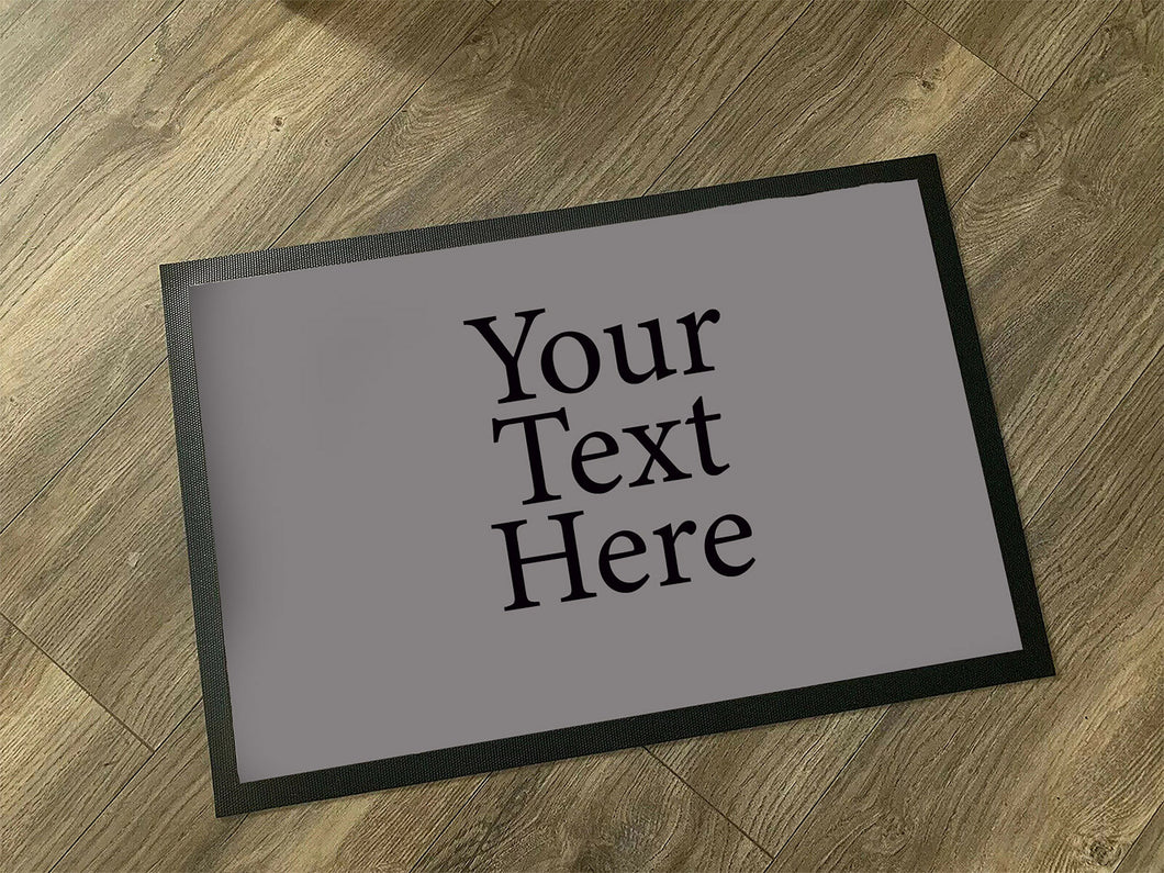 Custom Text or Logo  Name Doormat / Personalised Floor Work Doormat / Custom Text Welcome Mat / New Home Gift / Housewarming Gift