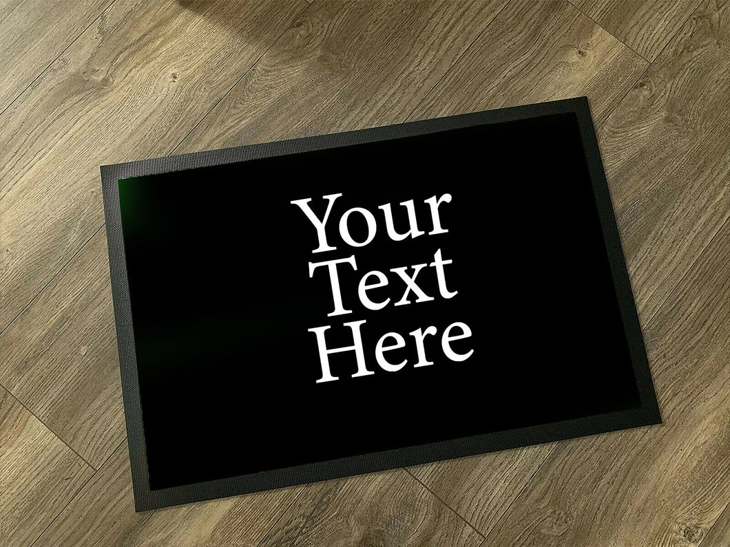 Custom Text or Logo  Name Doormat / Personalised Floor Work Doormat / Custom Text Welcome Mat / New Home Gift / Housewarming Gift