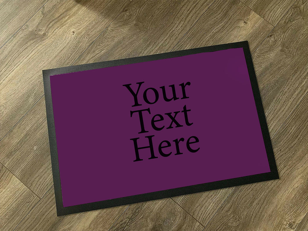 Custom Text or Logo  Name Doormat / Personalised Floor Work Doormat / Custom Text Welcome Mat / New Home Gift / Housewarming Gift
