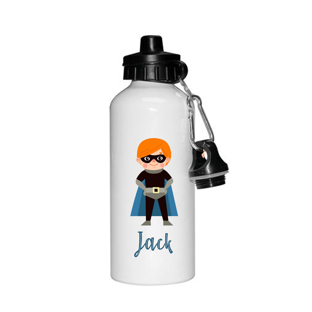 Personalised Girls Superhero Drinking Personalised Water Bottle Flash - Back to School