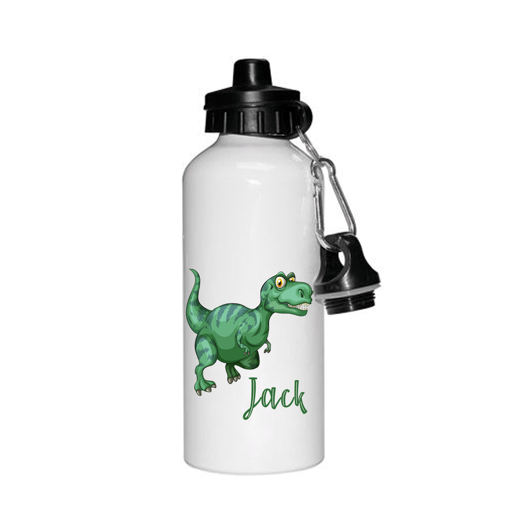 Personalised Dinosaur Themed Children's Kids Drinking Personalised Water Bottle Flash - Back to School