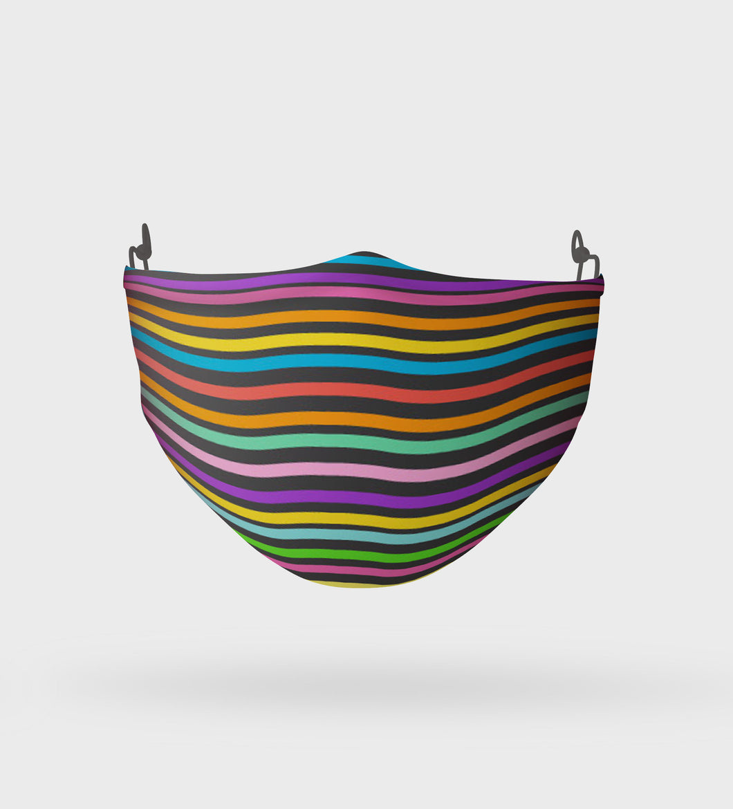 Colourful Striped Mask Washable Two Layer Face Mask Protective Mask