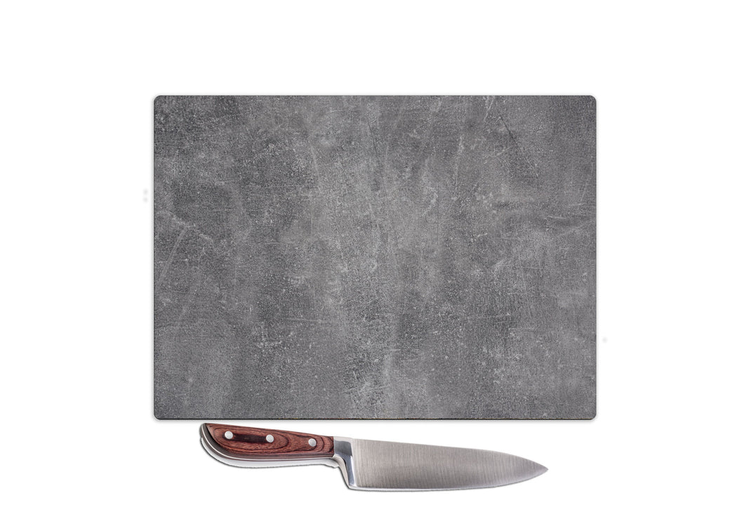 Glass Worktop Saver Chopping Board Slate Pattern Food Cooking Design Printed in The UK