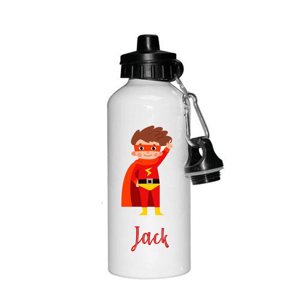 Personalised Boys Superhero Drinking Personalised Water Bottle Flash - Back to School