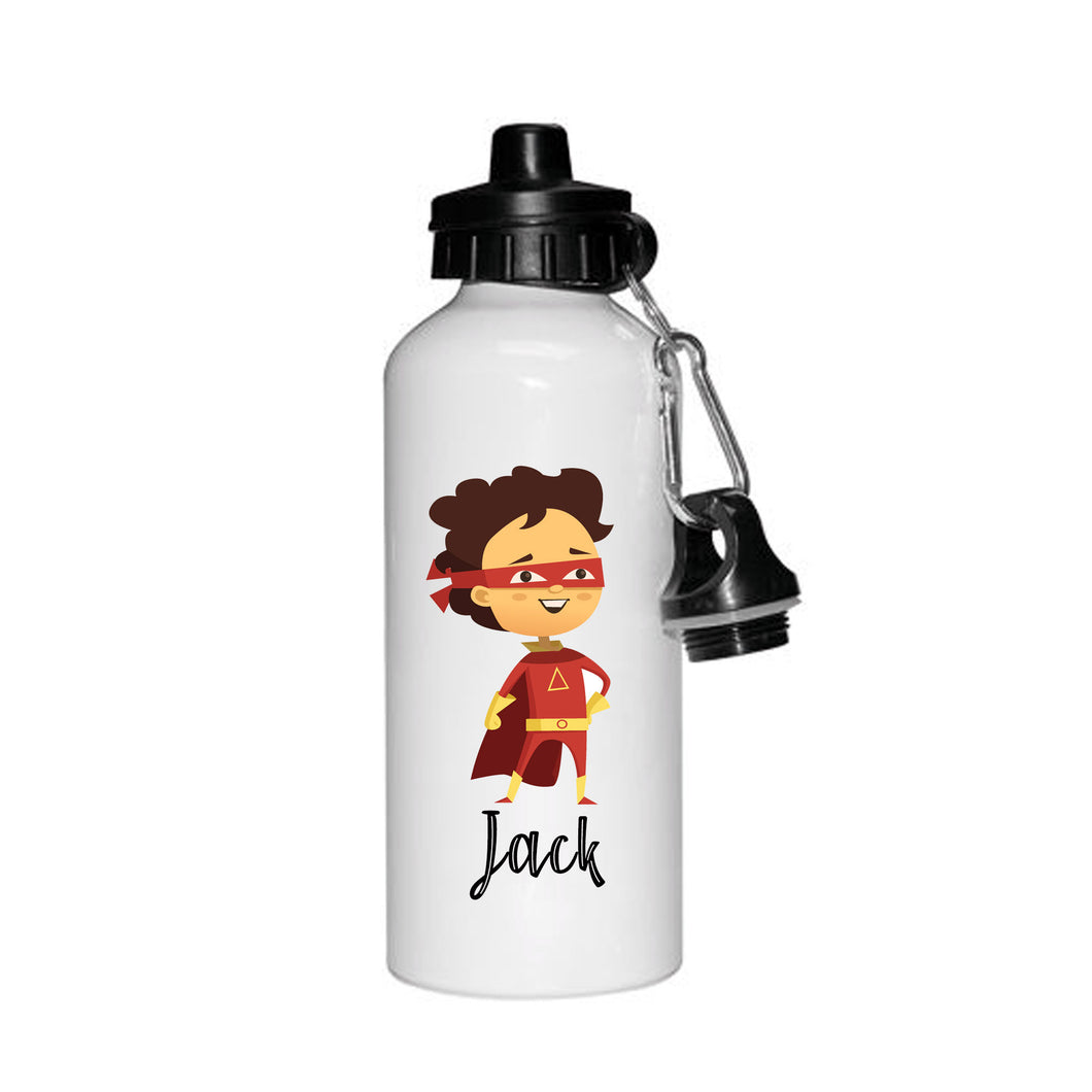 Personalised Boys Superhero Drinking Personalised Water Bottle Flash - Back to School