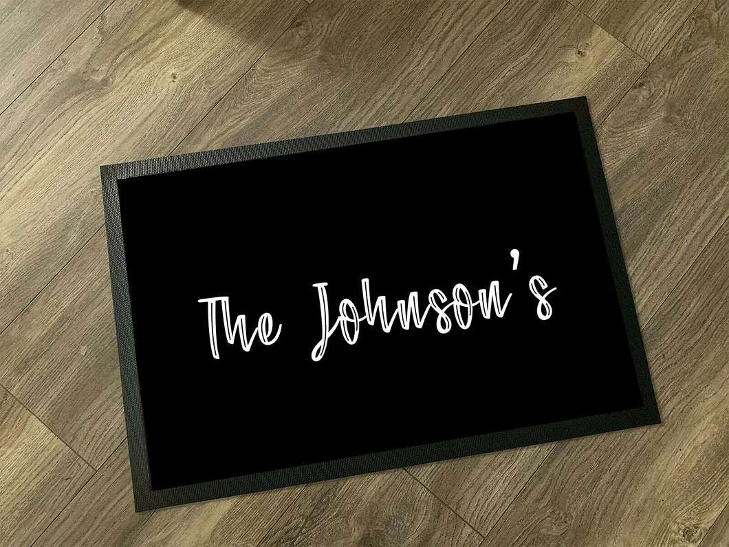 Family Name Doormat / Personalized Family Name Doormat / Custom Family Welcome Mat / New Home Gift / Realtor Gift / Housewarming Gift