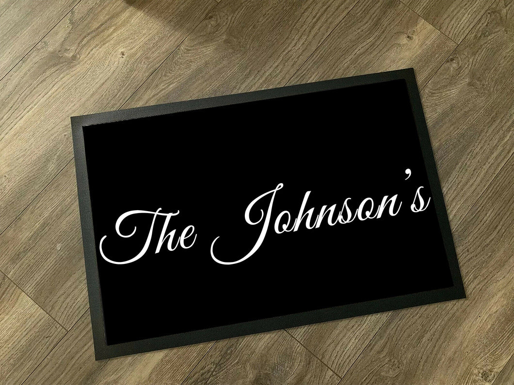 Family Name Doormat / Personalized Family Name Doormat / Custom Family Welcome Mat / New Home Gift / Realtor Gift / Housewarming Gift