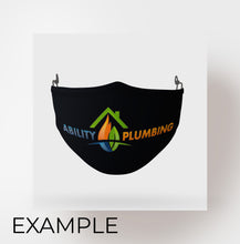 Load image into Gallery viewer, 10 Pack of Personalised Logo Mask Washable Two Layer Face Mask Protective Mask

