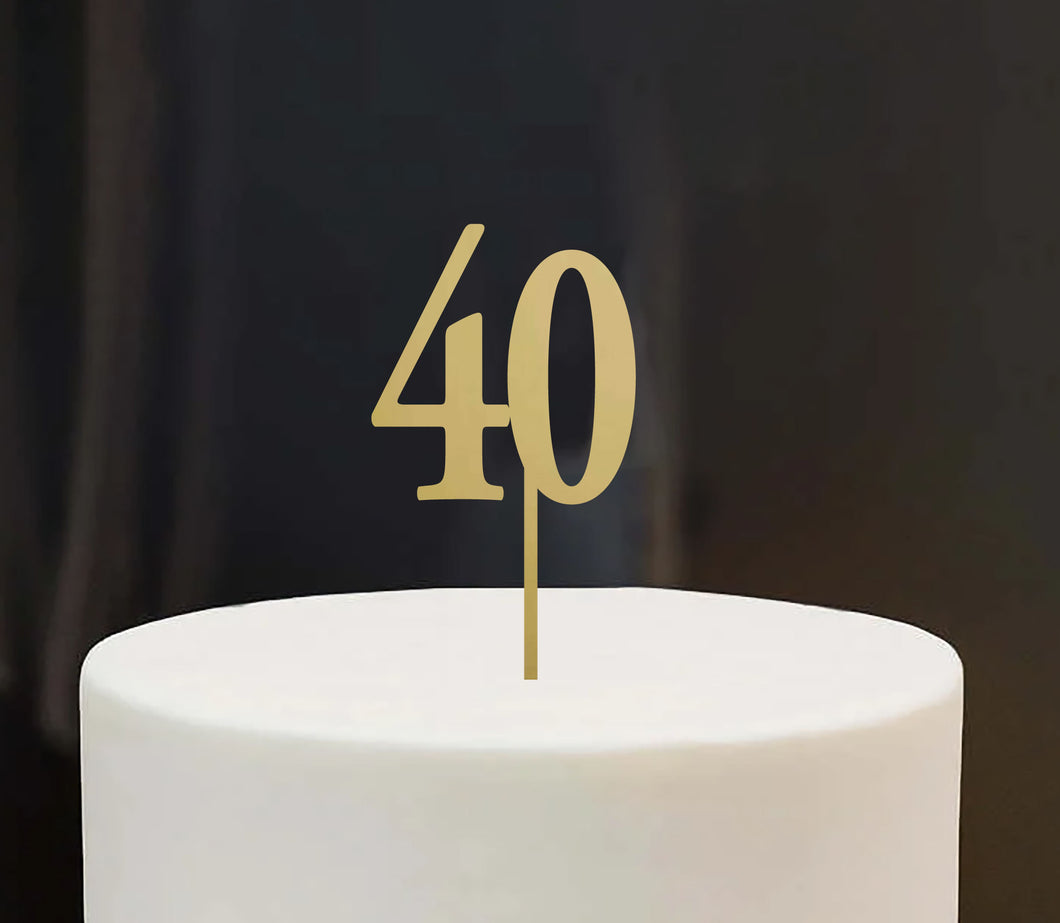 Luxury Acrylic Cake Topper - Single Number
