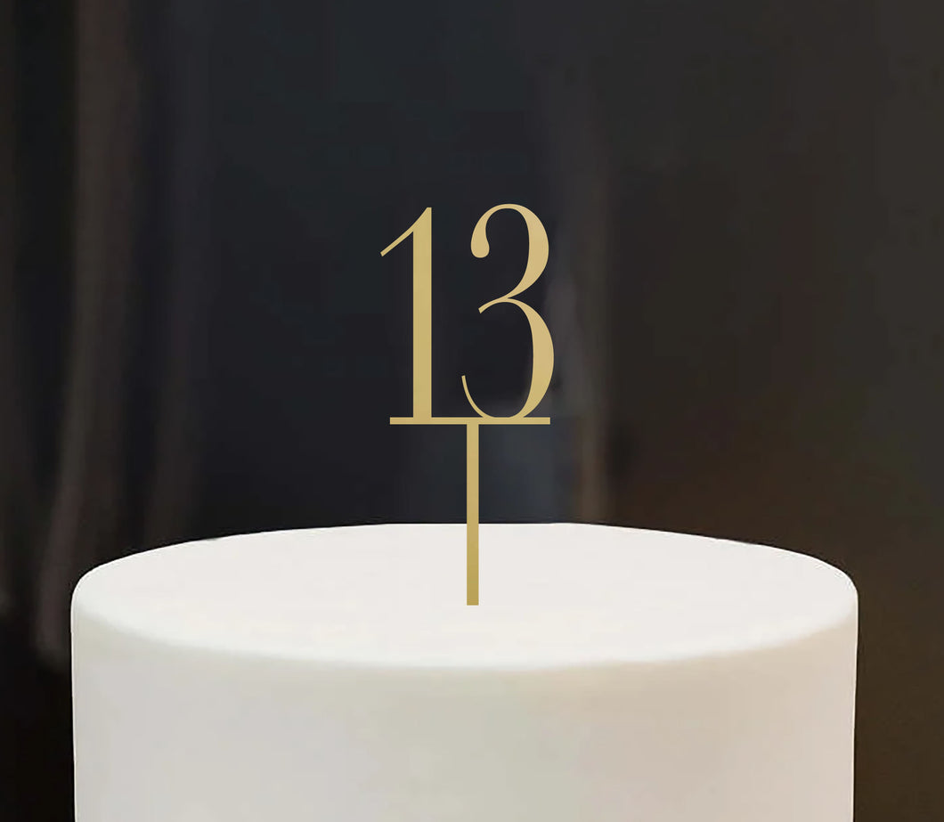 Luxury Acrylic Cake Topper - Single Number